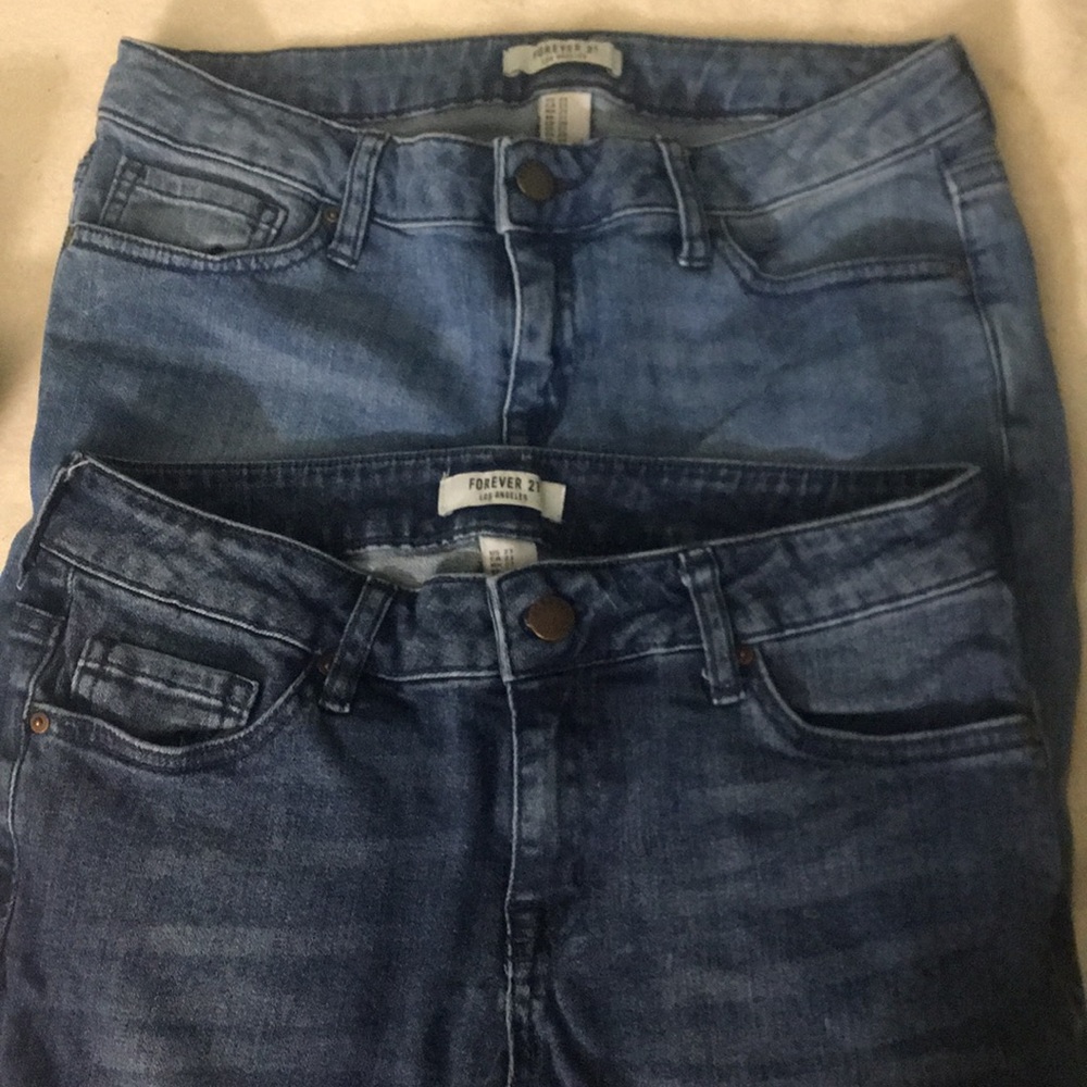 Bundle skinny jeans!Dark and light wash brand new!